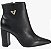 Via Marte Bota Fem Cano Curto Salto Alto 063016 Preto - Imagem 1
