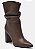 Via Marte Bota Fem Cano Longo Salto Alto 063020 Dark Brown - Imagem 1