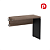 Complemento Para Mesa Para Escritório 90cmx45cm Pe40 - Imagem 1
