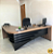 Mesa tamburato diretor em l charuto/preto    - LINHA EXECUTIVA - ARTANY - Imagem 1