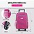 MOCHILA COM RODINHAS ROSA - Imagem 5