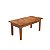 Mesa Centro 100x50 Ripada Madeira Rustica Castanho - Imagem 1