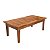 Mesa Centro 80x40 Ripada Madeira Rustica Castanho - Imagem 2