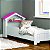 Mini Cama Infantil Magia Casinha Princesa Branco Com Rosa - Imagem 3
