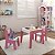 Conjunto de Mesa Infantil com 2 cadeiras Diana Branco/Rosa - Imagem 3