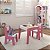 Conjunto de Mesa Infantil com 2 cadeiras Diana Branco/Rosa - Imagem 2