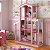 Mega Casa De Boneca Sonho 8 Cômodos Branco Rosa - Imagem 3