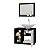 Conjunto Gabinete Baden Bechara Banheiro Preto e Branco - Imagem 3
