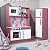 Cozinha Infantil com Refrigerador Diana em MDF Branco/Rosa - Imagem 5