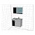 Conjunto Armário/Gabinete Munique Branco - Imagem 6