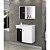 Conjunto Armário/Gabinete Munique Branco/Preto Fosco - Imagem 5
