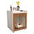 Mesa Cabeceira Casinha de Cachorro/Gato PET Off White / Freijo - Imagem 1