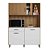 Kit Cozinha Viena Plus 1200 Branco Ripado - Imagem 1