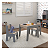 Conjunto Mesa Infantil C/ 2 Cadeiras MDF Diana Cinza Connect - Imagem 2