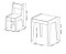 Conjunto Mesa Infantil C/ 2 Cadeiras MDF Diana Cinza Connect - Imagem 3