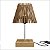 Luminária Nero Mesa MDF Freijó 31x17cm Design Moderno - Imagem 4