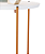 Mesa De Apoio Lateral Duda Branco/Bronze - Imagem 2