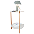 Mesa De Apoio Lateral Duda Off White/Bronze - Imagem 1