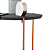 Mesa De Apoio Lateral Duda Preto/Bronze - Imagem 2