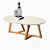 Mesa de Centro Classic Oval Tebarrot Off White - Imagem 1