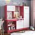 Cozinha Infantil c/ Refrigerador Elo Fit Branco Rosa - Imagem 1