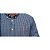 Camisa Social Oxford Xadrez Manga Longa Azul Claro Logo Clássico Laranja - Imagem 3
