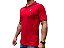 Polo Ralph Lauren Vermelho Listra Gola Punho Logo Clássico - Imagem 3