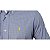 Camisa Ralph Lauren Quadriculada Dupla Listras Azul Claro Logo Clássico Amarelo - Imagem 3