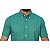 Camisa Ralph Lauren Quadriculada Dupla Listras Verde Logo Clássico Laranja - Imagem 4