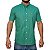 Camisa Ralph Lauren Quadriculada Dupla Listras Verde Logo Clássico Laranja - Imagem 1