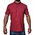Camisa Ralph Lauren Quadriculada Dupla Listras Vermelho Logo Clássico Celeste - Imagem 1