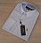 Camisa Ralph Lauren Xadrez Manga Longa Branco Listras Azul Claro Logo Colorido - Imagem 1