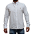 Camisa Social Oxford Manga Longa Branco Logo Colorido - Imagem 1