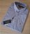 Camisa Ralph Lauren Quadriculada Manga Curta Cinza Listra Marinho Logo Colorido - Imagem 3