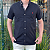 Camisa Social Ralph Lauren Tricoline Manga Curta Preto Logo Colorido - Imagem 3