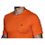 Camiseta Ralph Lauren Laranja Logo Clássico Verde - Imagem 4