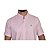 Camisa Social Ralph Lauren Tricoline Manga Curta Rosa Claro Logo Colorido - Imagem 3