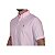Camisa Social Ralph Lauren Tricoline Manga Curta Rosa Claro Logo Colorido - Imagem 4