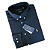 Camisa Social Oxford Manga Longa Preto Logo Colorido - Imagem 4