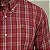 Camisa Social Ralph Lauren Linha Oxford Xadrez Manga Curta Vermelho Logo Colorido - Imagem 1