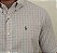 Camisa Ralph Lauren Xadrez Manga Curta Listra Azul Claro Vermelho Logo Colorido - Imagem 1
