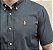 Camisa Social Ralph Lauren Tricoline Manga Curta Verde Militar Logo Colorido - Imagem 1