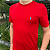 Camiseta Ralph Lauren Vermelho Logo Clássico Celeste - Imagem 1