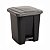 Lixeira plus 15 litros preta com pedal Silver MB - Imagem 1