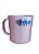 CANECA RETA 400ML ROSA PEROLADO KOZIPLAST - Imagem 1
