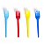 GARFO PLASTICO MEDIO CRISTAL 10 UNIDADES - Imagem 2