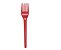 GARFO PLASTICO MEDIO VERMELHO 10 UNIDADES - Imagem 2