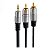 CABO DE AUDIO P2+2RCA NICKEL FITZ 2MTS. UNIDADE 01 - Imagem 1