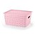 CESTO PRATICO RATTAN 21 LTS - ROSA - Imagem 1