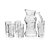 CONJUNTO JARRA DE VIDRO 1,8L E 6 COPOS 250ML INGÁ - Imagem 1
